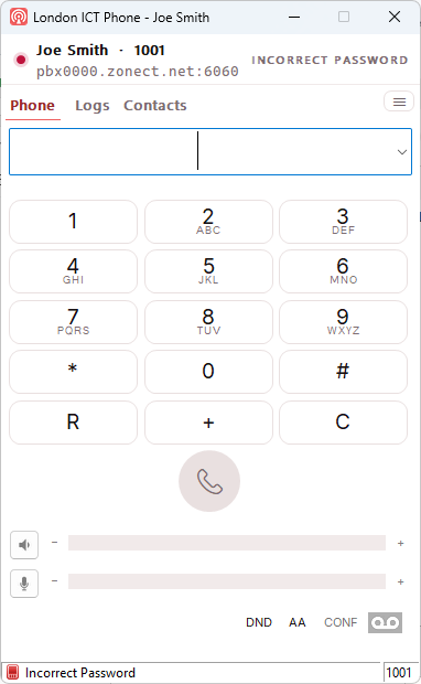 The phone showing Incorrect Password in the corner.